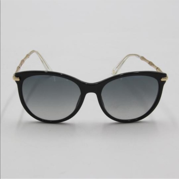 Gucci cat eye sunglasses with bamboo gold
